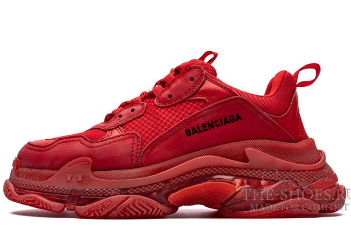 Кроссовки Balenciaga Triple S Red 541624W2CE16500 красные
