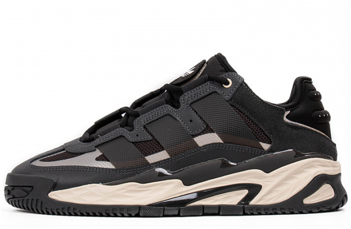 Кроссовки Adidas Niteball Winter Black White  черные