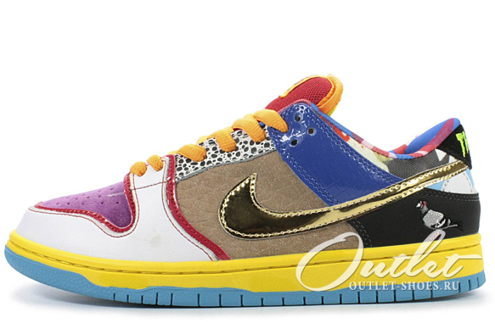 Кроссовки Nike Dunk SB Low Color Stitching  разноцветные