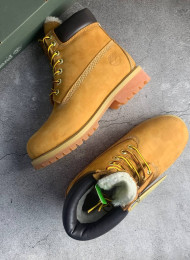 Ботинки Timberland 6-inch winter premium camel classic живое фото 2