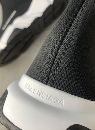 Кроссовки Balenciaga Speed Trainer Black White живое фото 3
