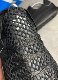 Кроссовки ADIDAS Deerupt Runner Black Full живое фото 3