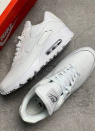 Кроссовки Nike Air Max 90 Leather Pure White живое фото 2