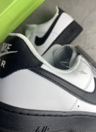 Кроссовки Nike Air Force 1 Low White Black Midsole живое фото 4