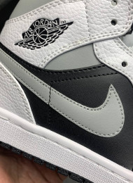 Кроссовки Nike Air Jordan 1 Mid White Shadow живое фото 4